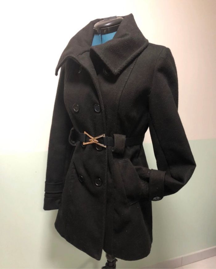 Manteau mi-long noir femme S 36 Tally weijl - photo numéro 2