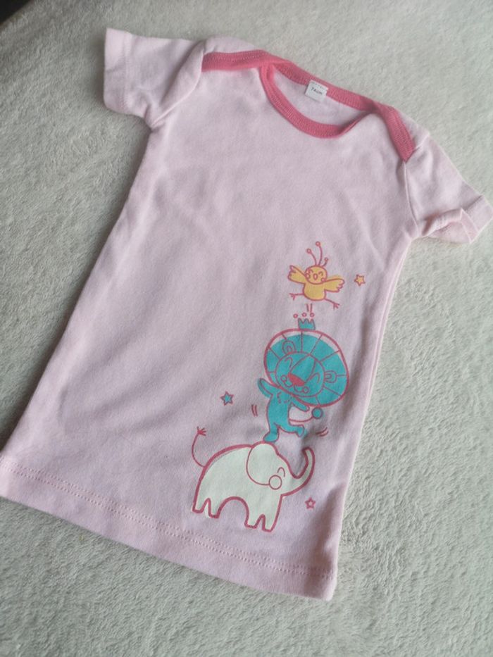 Lot 9 tee shirt manches courtes 9 mois - photo numéro 5