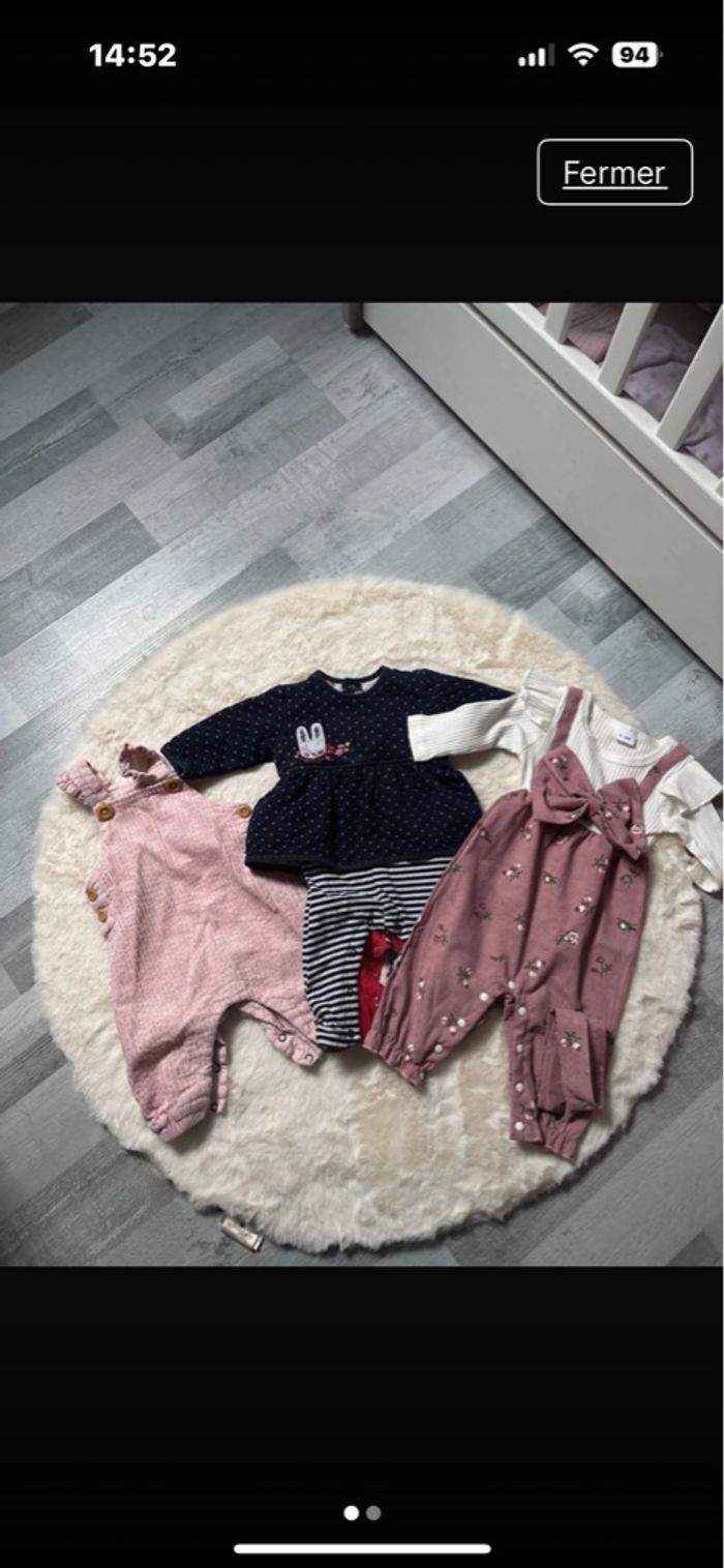 Lot de vêtements fille 3 mois - photo numéro 2