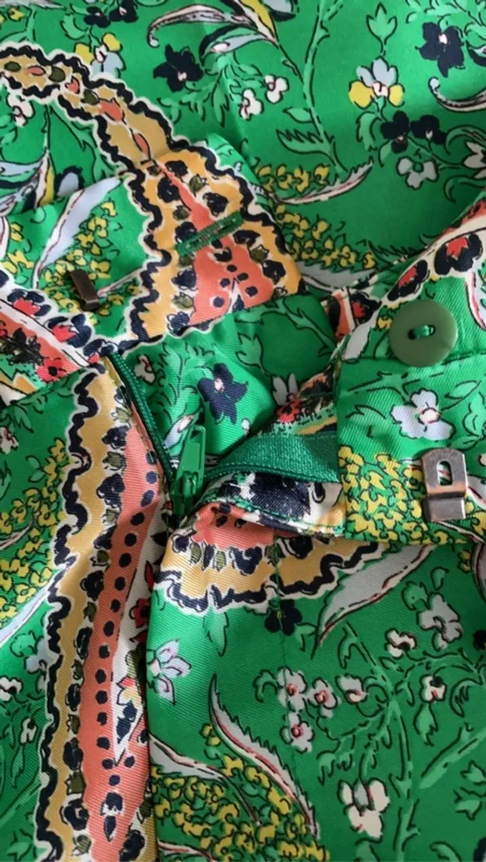 Pantalon imprimée taille haute Zara taille XS - photo numéro 8