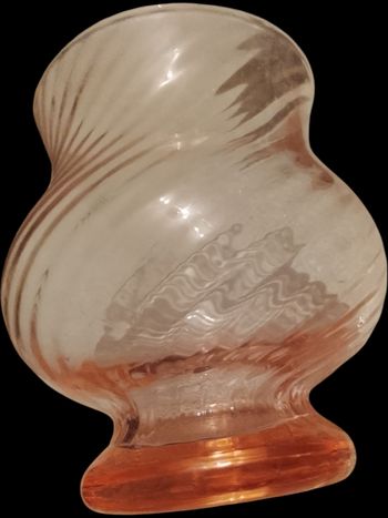 Vase spirale rosaline