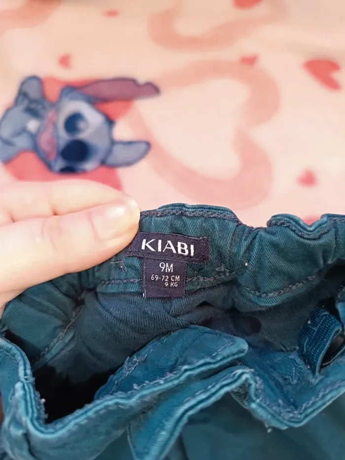 Jeans bleu Kiabi taille 9m - photo numéro 3