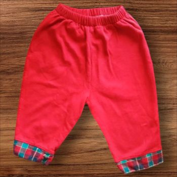 Jogging rouge à carreaux - 18Mois
