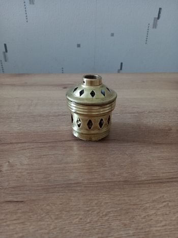 Douille B40 ancienne en laiton et céramique.