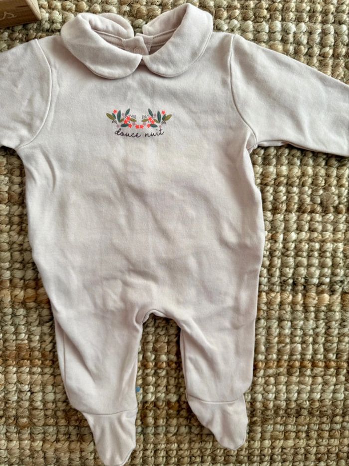 Pyjama coton Vertbaudet 1mois / 54cm - photo numéro 2
