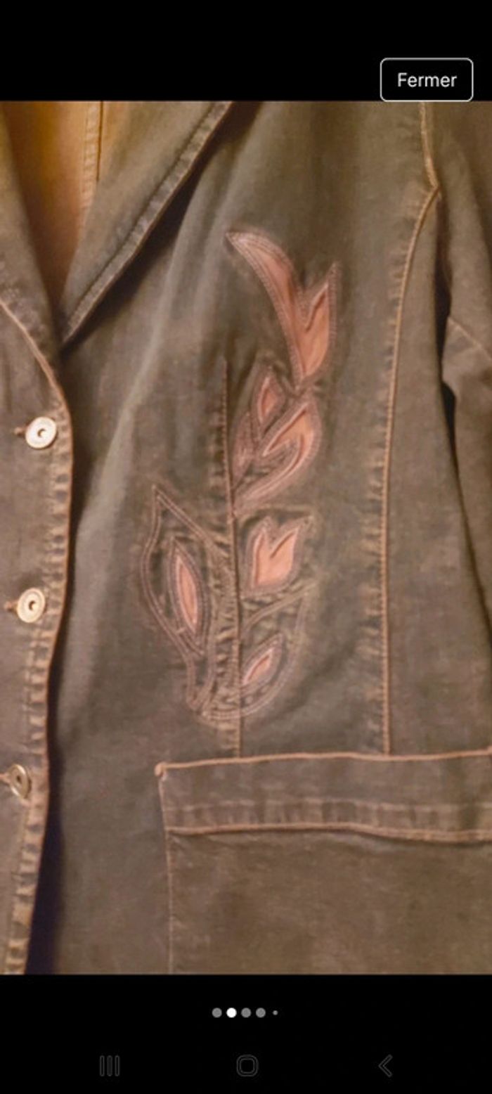 Veste en Jean marine et marron Olsen fr 46 - photo numéro 16
