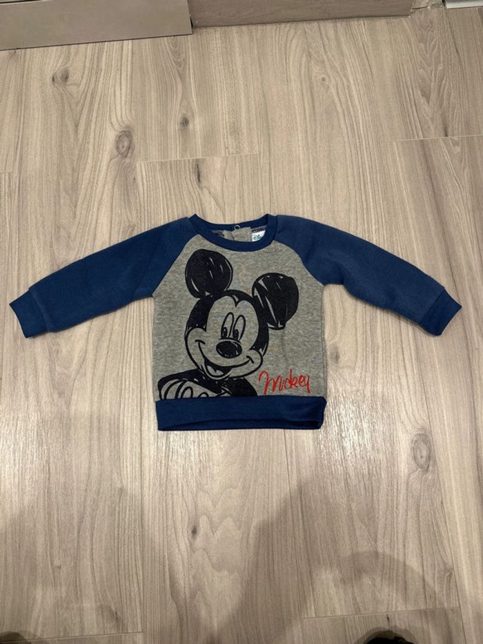 Lot de 2 pulls Mickey 6 mois Disney - photo numéro 2