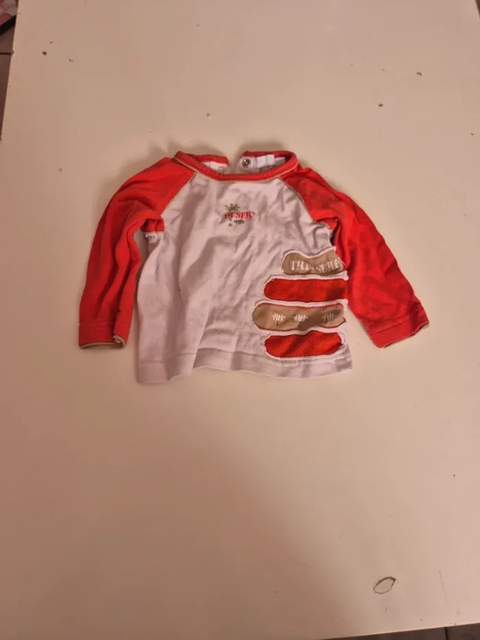 T-shirt à manches longues 1 mois