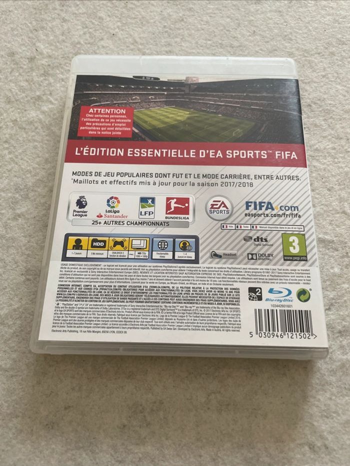FIFA 18 Edition Essentielle Jeu Playstation 3 PS3 Complet FR - photo numéro 3