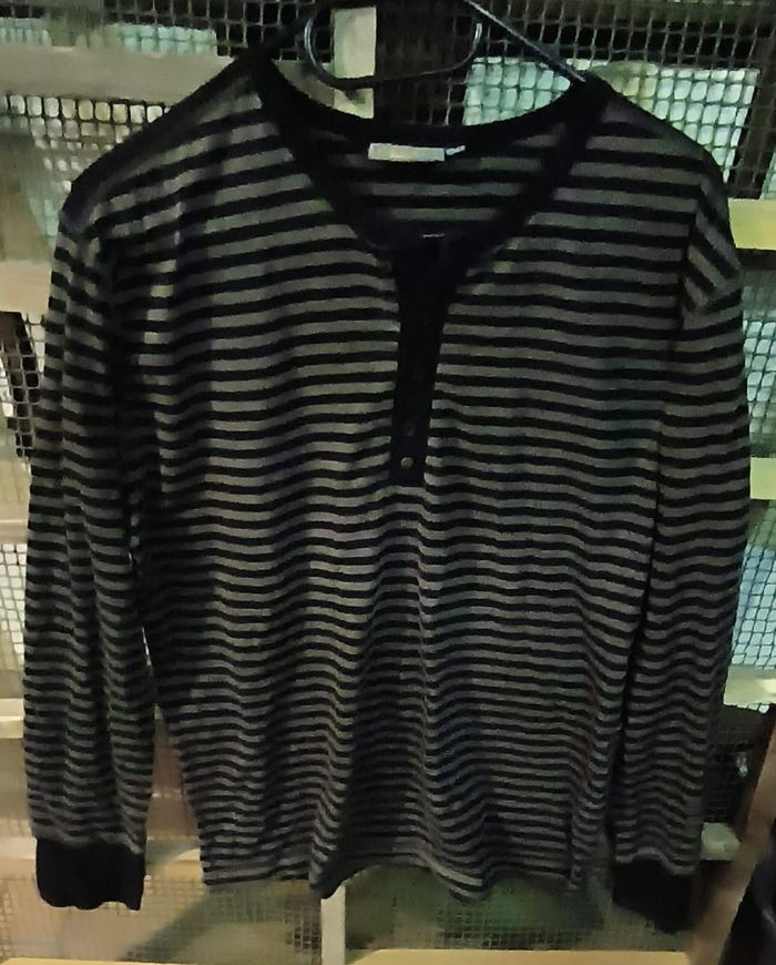 T-shirt à manche longue à rayure pour homme de la marque RG 512