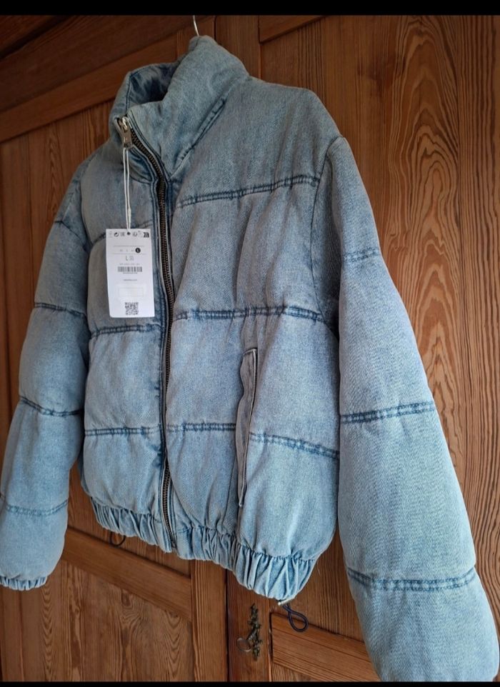 Doudoune hiver jean Bershka - photo numéro 3