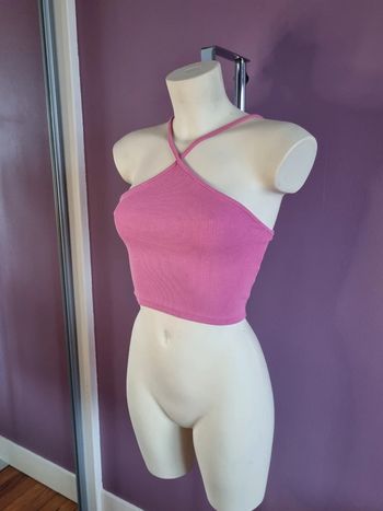 Crop top rose Zara