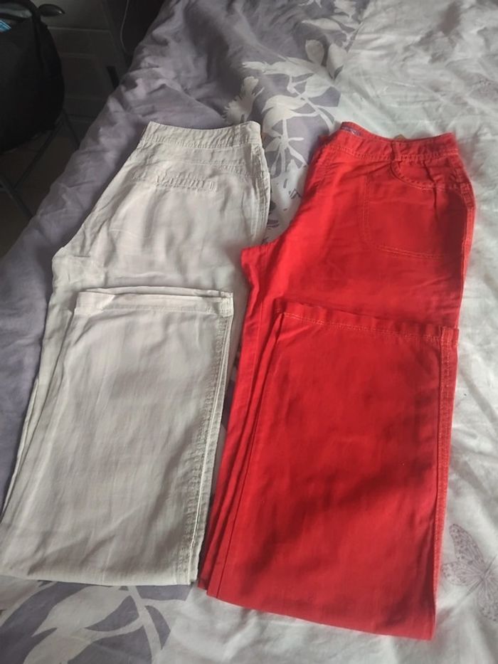 Lot de 2 pantalons été - photo numéro 2