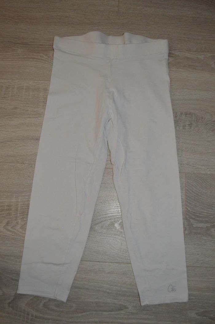 Legging 3/4 blanc Orchestra 10 ans