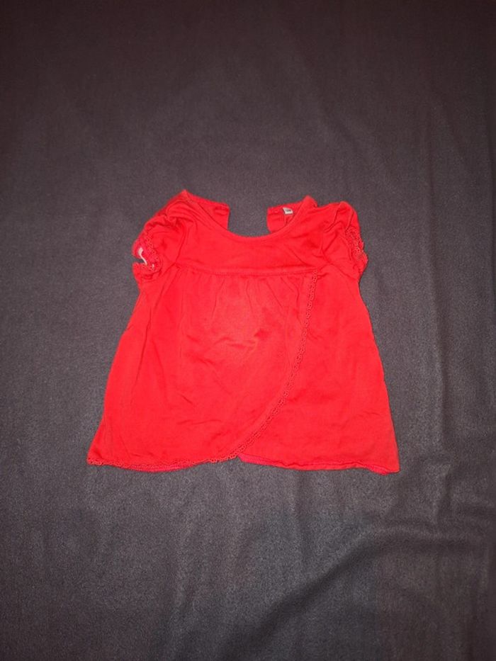 Tee shirt bébé rouge