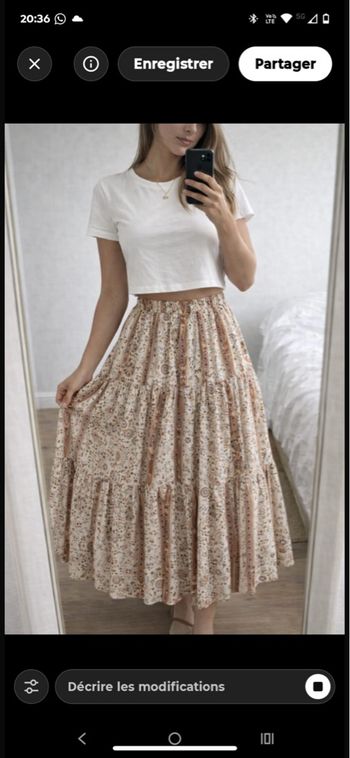 Jupe longue bohème chic In April 1986 Taille S