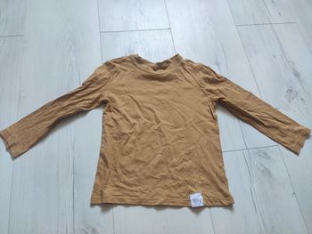 Tee shirt manches longues moutarde 5/6 ans  lefties