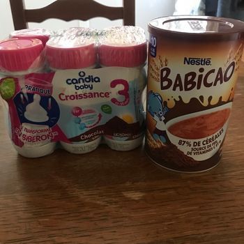 Lait candia baby croissance 3 e âge et babicao