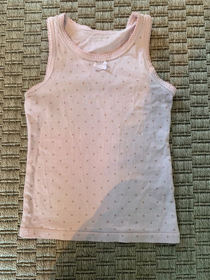 Maillot de corps rose sergent major 5 ans