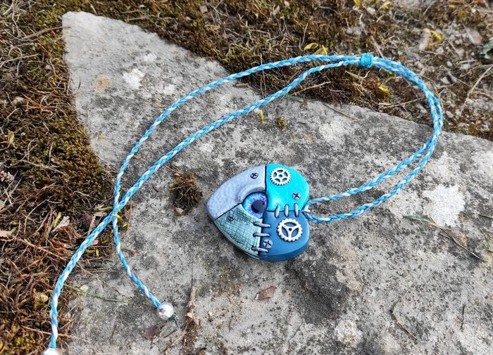 Collier coeur steampunk - photo numéro 3