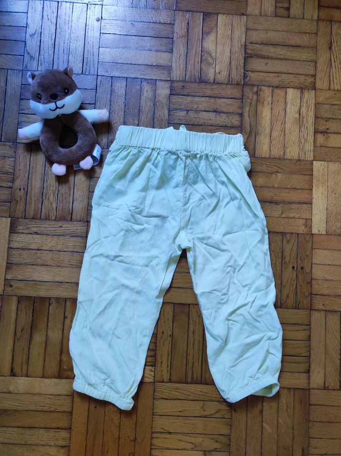 Pantalon d'été Vertbaudet jaune pâle 2 ans - photo numéro 2