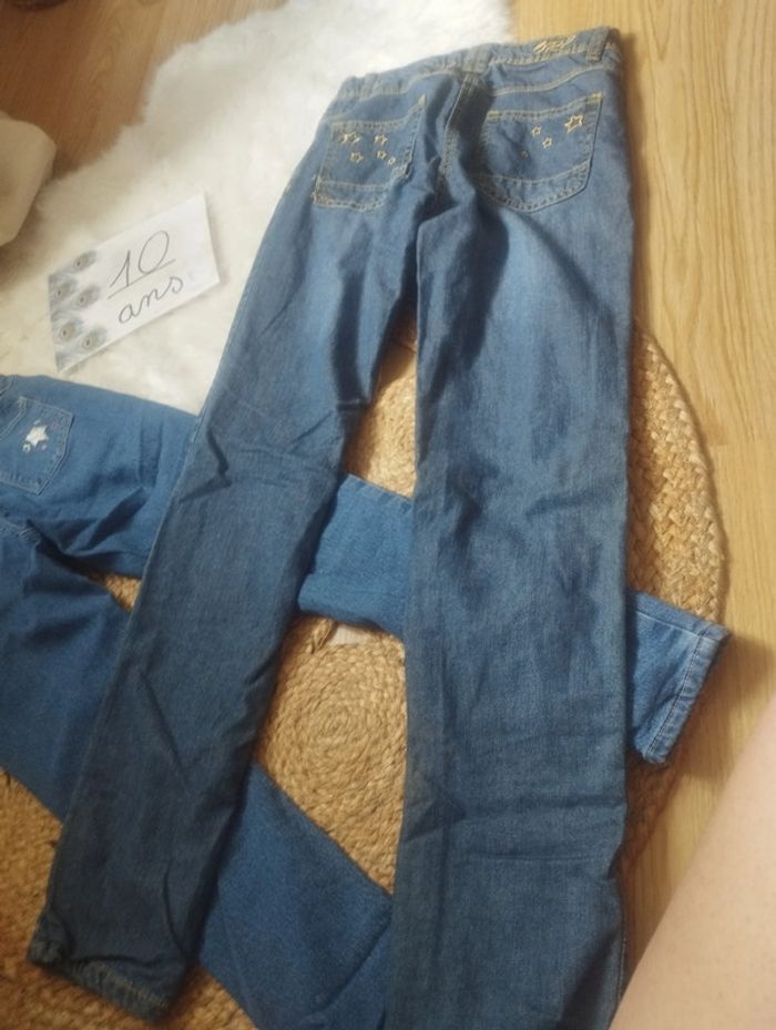 Lot 2 jeans hiver doublés 10ans - photo numéro 5