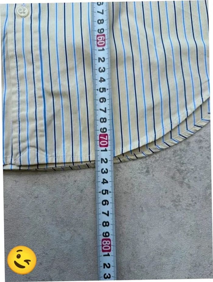 Chemise Ralph Lauren manche longue Taille L jaune Homme Men CHE20 - photo numéro 5