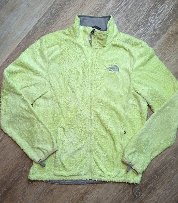 Veste polaire the north face femme taille L jaune fluo - photo numéro 2