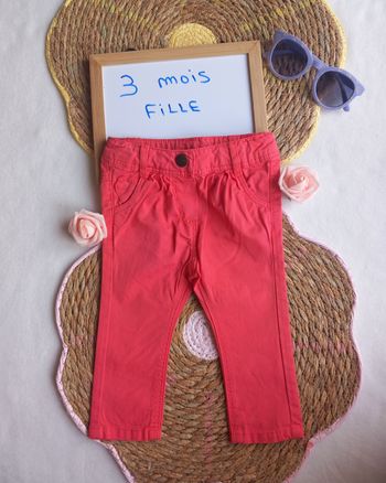 Pantalon toile fille 👧 3 mois