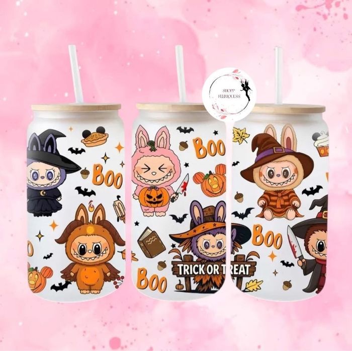 Labubu Halloween - Gobelet en verre