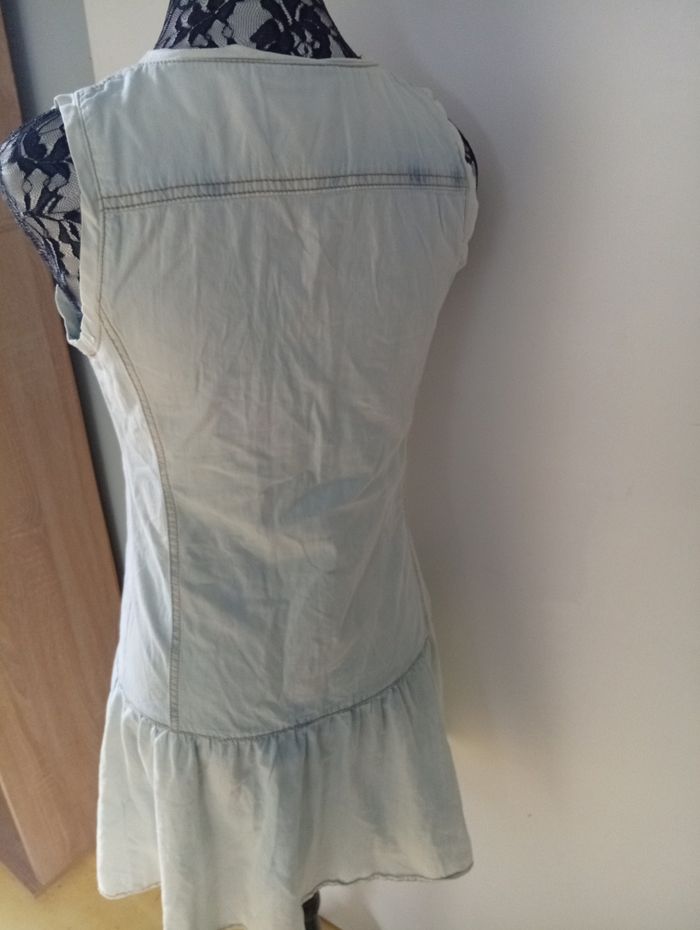 Jolie robe manches courtes style délavé - photo numéro 7