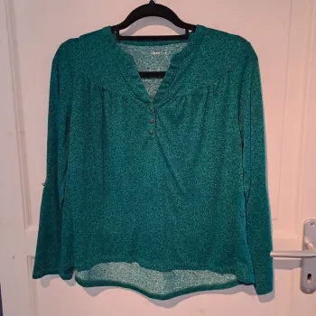 Blouse verte fleuri Gémo