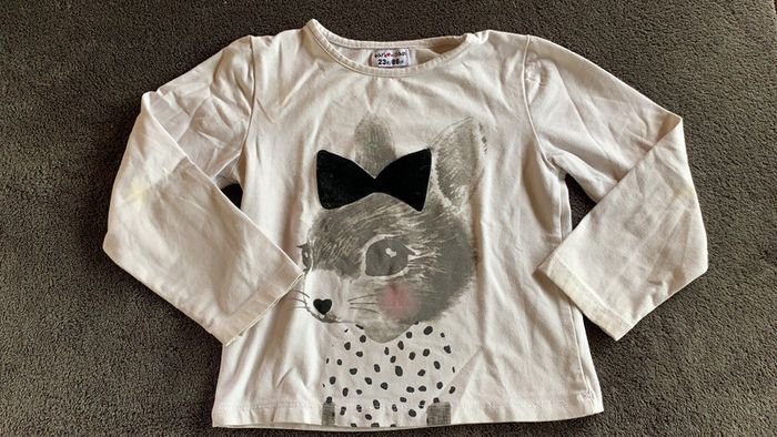 T-shirt blanc lapin