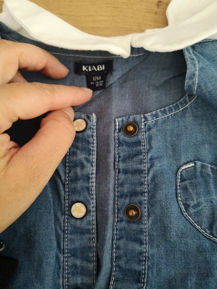 Ensemble salopette et haut kiabi 12 mois - photo numéro 3