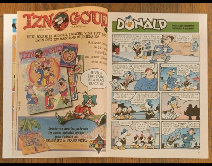 Ancien journal de mickey avec cadeau autocollants Pocahontas N°2313 de 1996 vintage - photo numéro 4