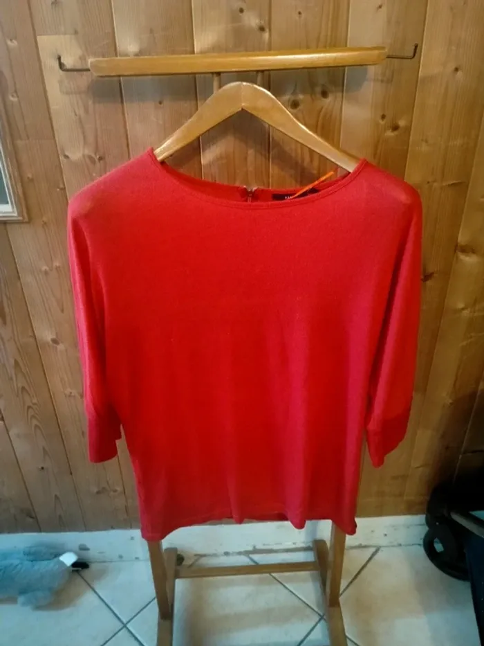 Top rouge femme Kiabi Taille L - photo numéro 2