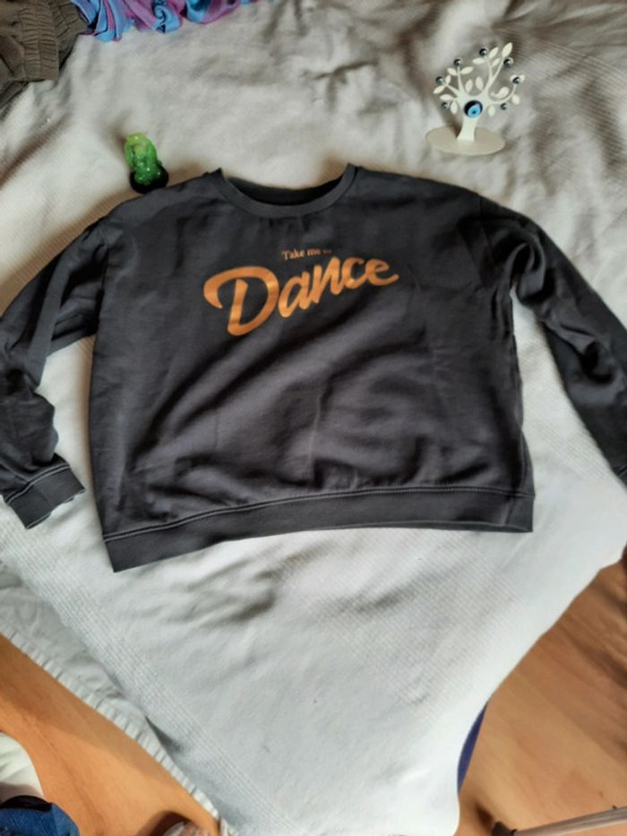Pull kiabi taille m imprimé take me dance - photo numéro 3