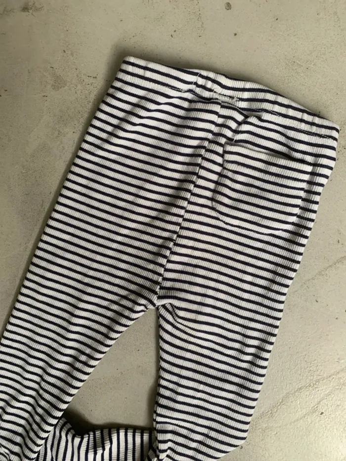 Legging Zara côtelé marinière 98cm - photo numéro 2