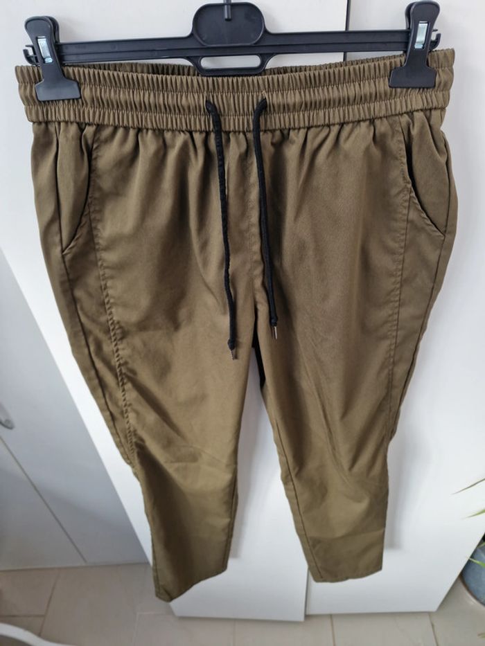 Pantalon Vert Kaki Effet Jeans - photo numéro 2