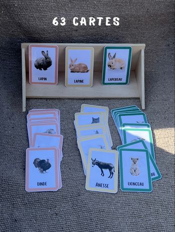 Cartes animaux et leurs bébés 