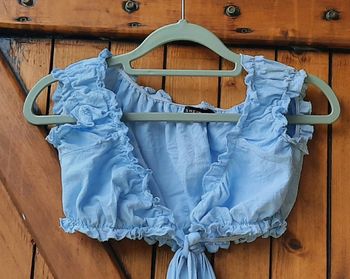 Crop top bleu clair Shein XS