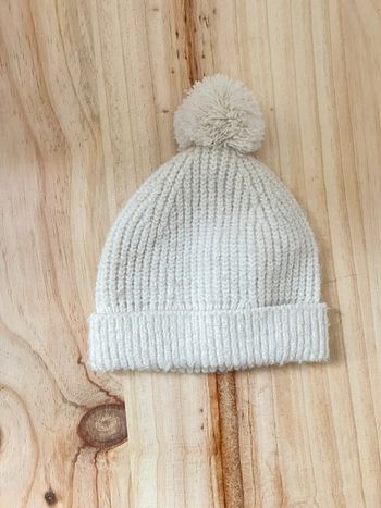 Bonnet en maille écru Zara 1-9 mois 44 cm