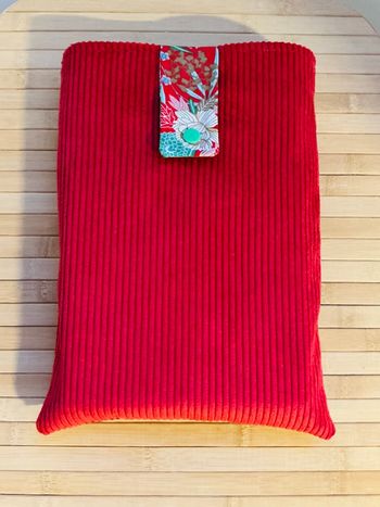 Pochette pour livre broché 28X21 rouge