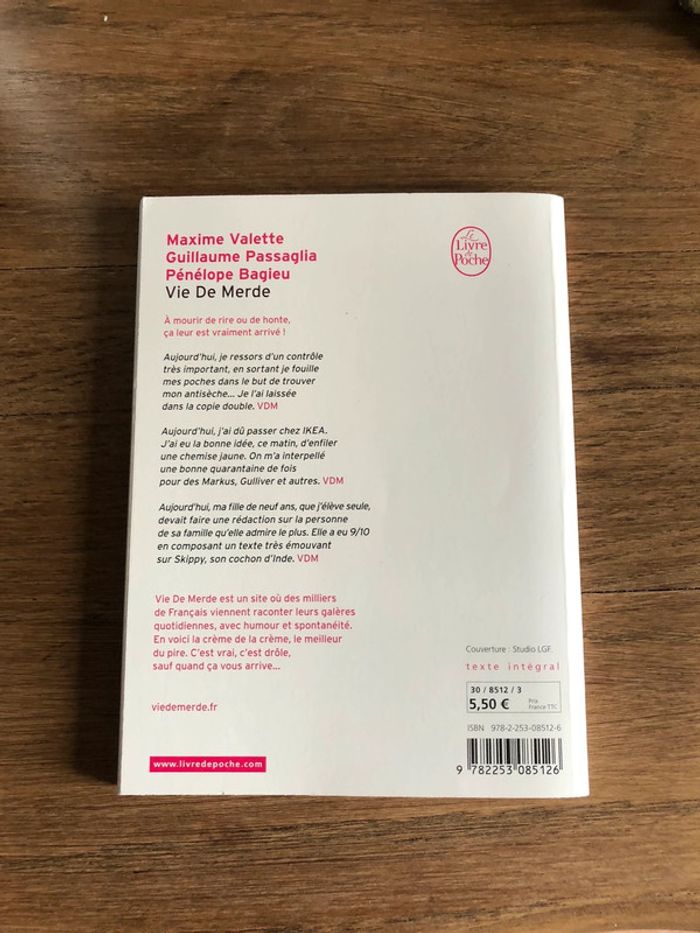 Livre vie de merde - photo numéro 2