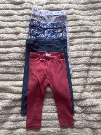 Lot 4 leggings 12 mois
