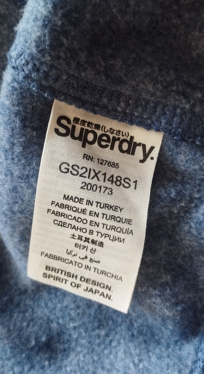 Sweat à capuche zippé Superdry femme taille XS - photo numéro 6