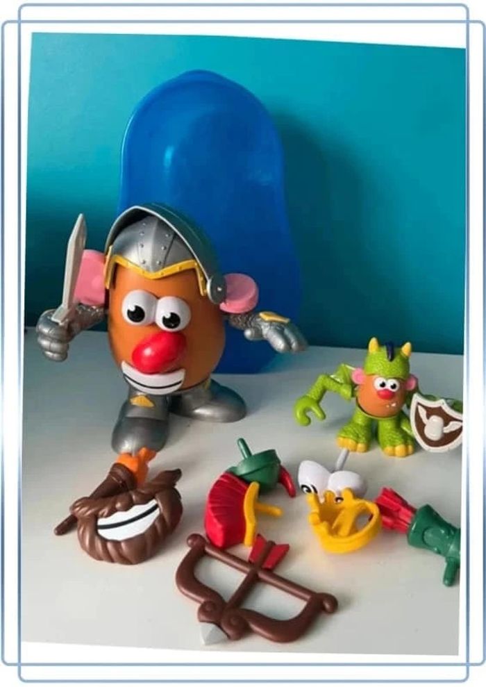 Jeu de monsieur patate chevalier avec sa boîte de rangement