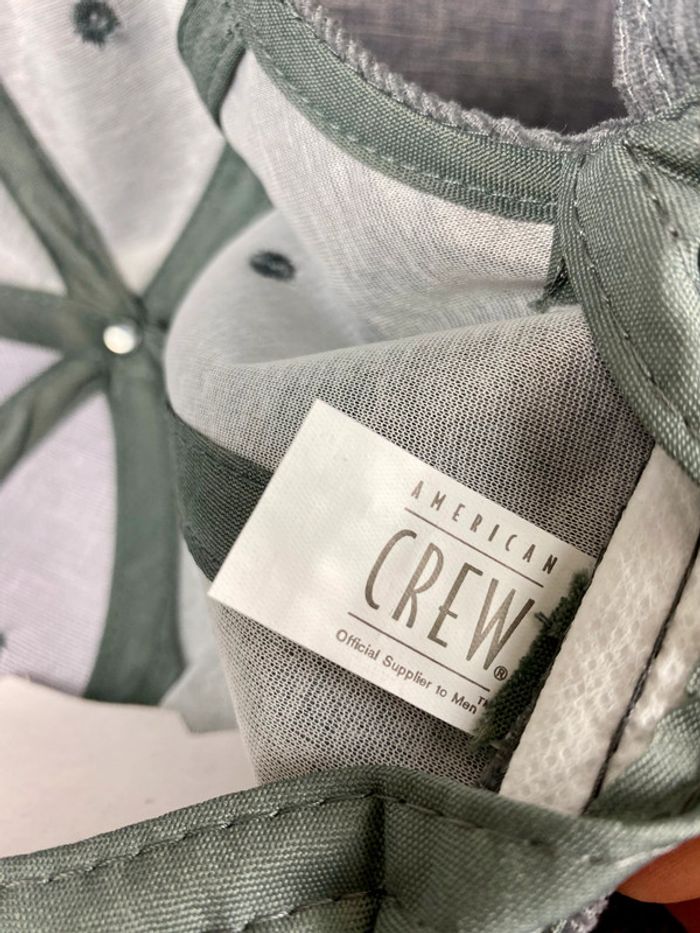 RARE American Crew Casquette ajustable en velours côtelé Vert NЕUF - photo numéro 4
