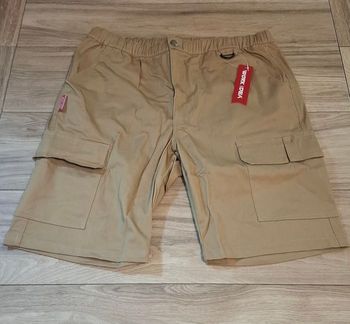 Short cargo avec poches été très résistant beige 