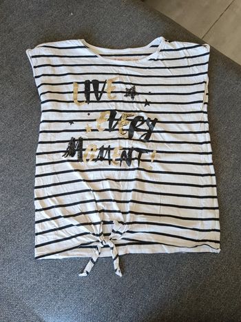 Tee shirt débardeur 12 ans noué au ventre